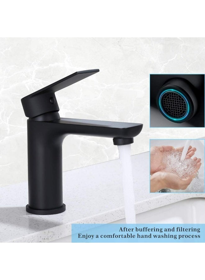 YD Modern Single Handle Bathroom Sink Faucet – Solid Brass Basin Mixer Tap with Smooth Water Flow, Durable Cartridge, Easy Installation, Contemporary Design for Wash Basin Vanity - Image 4